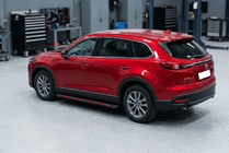 Mazda CX-9 2017- гг. Боковые Подножки Maya Red (2 шт., Алюминий) фото 1