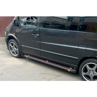 Боковые Подножки Maya Red (2 шт., Алюминий) Mercedes Vito W638 1996-2003 гг. фото 4