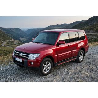 Боковые Подножки Maya Red (2 шт., Алюминий) Mitsubishi Pajero Wagon IV 2006-2021 гг. фото 1