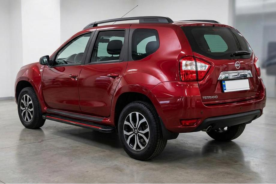 Nissan Terrano 2014- гг. Боковые Подножки Maya Red (2 шт., Алюминий) Фото 1