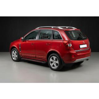 Боковые Подножки Maya Red (2 шт., Алюминий) Opel Antara 2006-2017 гг. фото 1
