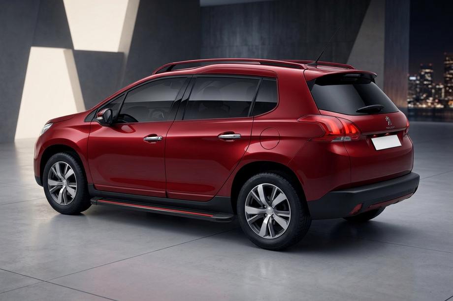 Peugeot 3008 2008-2016 гг. Боковые Подножки Maya Red (2 шт., Алюминий) 2008-2014 Фото 1