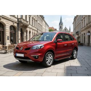 Боковые Подножки Maya Red (2 шт., Алюминий) Renault Koleos 2008-2016 гг. фото 1
