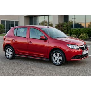 Боковые Подножки Maya Red (2 шт., Алюминий) Renault Sandero 2013-2022 гг. фото 1