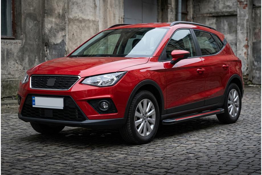 Seat Arona 2017- гг. Боковые Подножки Maya Red (2 шт., Алюминий) Image