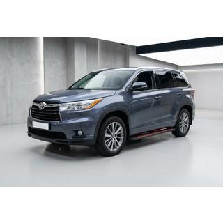 Боковые Подножки Maya Red (2 шт., Алюминий) Toyota Highlander 2013-2019 гг. фото 1