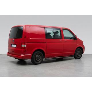 Боковые Подножки Maya Red (2 шт., Алюминий) Volkswagen T5 Caravelle 2004-2010 гг. фото 1