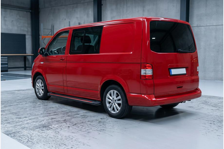 Volkswagen T6 2015-2024 гг. Боковые Подножки Maya Red (2 шт., Алюминий) Фото 1