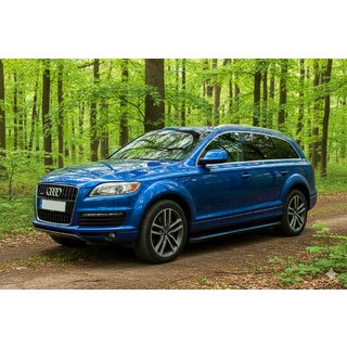 Боковые Подножки Maya Blue (2 шт., Алюминий) Audi Q7 2005-2015 гг. фото 1