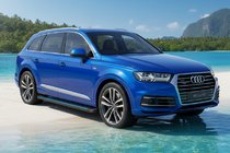 Audi Q7 2015–2026 гг. Боковые Подножки Maya Blue (2 шт., Алюминий) фото 1