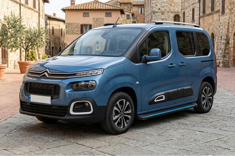 Citroen Berlingo/Multispace 2018- гг. Боковые Подножки Maya Blue (2 шт., Алюминий) Фото 1
