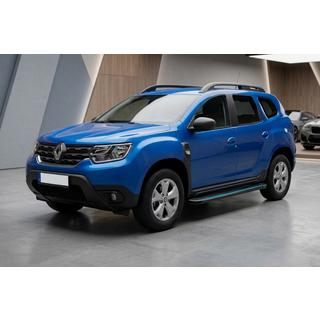 Боковые Подножки Maya Blue (2 шт., Алюминий) Dacia Duster 2018-2024 гг. фото 1