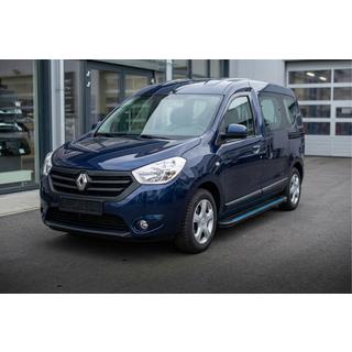 Боковые Подножки Maya Blue (2 шт., Алюминий) Dacia Dokker 2013-2022 гг. фото 1