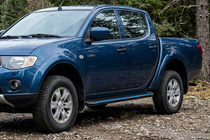 Fiat Fullback 2016- гг. Боковые Подножки Maya Blue (2 шт., Алюминий) фото 1