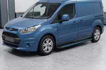 Ford Connect 2014-2021 гг. Боковые Подножки Maya Blue (2 шт., Алюминий) фото 1
