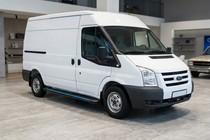 Ford Transit 2000–2014 гг. Боковые Подножки Maya Blue (2 шт., Алюминий) фото 1
