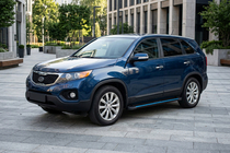 Kia Sorento II XM 2009-2014 гг. Боковые Подножки Maya Blue (2 шт., Алюминий) 2010-2013 фото 1