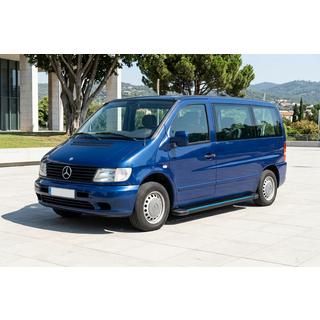 Боковые Подножки Maya Blue (2 шт., Алюминий) Mercedes Vito W638 1996-2003 гг. фото 1