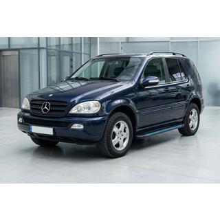 Боковые Подножки Maya Blue (2 шт., Алюминий) Mercedes ML W163 1997-2005 гг. фото 1