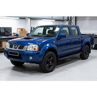 Боковые Подножки Maya Blue (2 шт., Алюминий) Nissan NP300 1999-2015 гг. фото 1