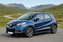 Renault Captur 2013-2019 гг. Боковые Подножки Maya Blue (2 шт., Алюминий) фото 1