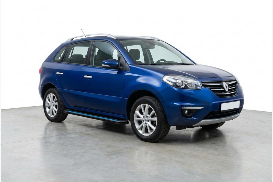 Renault Koleos 2008-2016 гг. Боковые Подножки Maya Blue (2 шт., Алюминий) Фото 1
