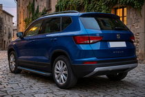 Seat Ateca 2016- гг. Боковые Подножки Maya Blue (2 шт., Алюминий) фото 1