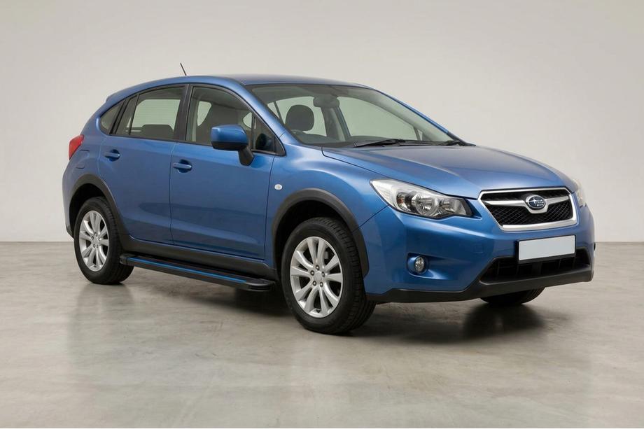 Subaru XV 2011-2017 гг. Боковые Подножки Maya Blue (2 шт., Алюминий) Фото 1