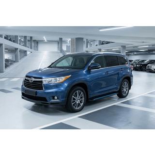 Боковые Подножки Maya Blue (2 шт., Алюминий) Toyota Highlander 2013-2019 гг. фото 1