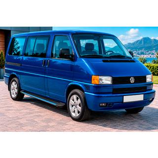 Боковые Подножки Maya Blue (2 шт., Алюминий) Volkswagen T4 Caravelle/Multivan 1990–2003 гг. фото 1