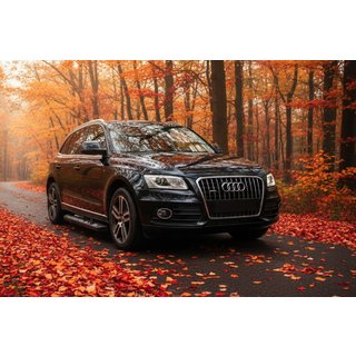 Боковые пороги New Vision Black (2 шт., алюминий) Audi Q5 2008-2017 гг. фото 1