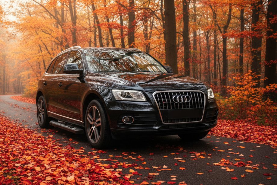 Audi Q5 2008-2017 гг. Боковые пороги New Vision Black (2 шт., алюминий) Фото 1