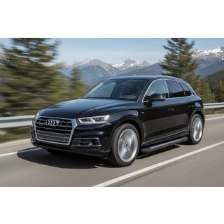 Боковые Подножки Vision New Black (2 шт., Алюминий) Audi Q5 2017-2025 гг. фото 1