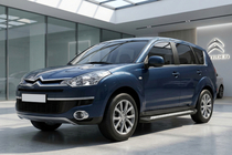 Citroen C-Crosser 2007-2013 гг. Боковые пороги New Vision Black (2 шт., алюминий) фото 1
