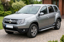 Dacia Duster 2008-2018 гг. Боковые пороги New Vision Black (2 шт., алюминий) фото 1