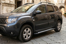 Dacia Duster 2018-2024 гг. Боковые пороги New Vision Black (2 шт., алюминий) фото 1