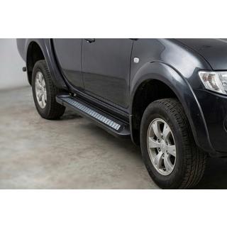 Боковые пороги New Vision Black (2 шт., алюминий) Fiat Fullback 2016- гг. фото 1