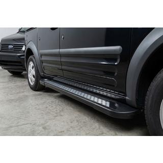 Боковые пороги New Vision Black (2 шт., алюминий) Ford Connect 2006–2009 гг. фото 1