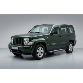 Боковые Подножки Vision New Black (2 шт., Алюминий) Jeep Cherokee/Liberty 2007-2013 гг. фото 1
