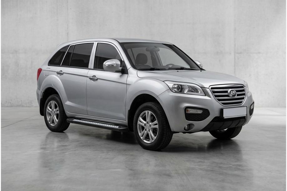 Lifan X60 2011- гг. Боковые пороги New Vision Black (2 шт., алюминий) Фото 1