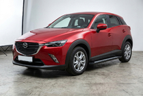 Mazda CX-3 2015- гг. Боковые Подножки Vision New Black (2 шт., Алюминий) фото 1