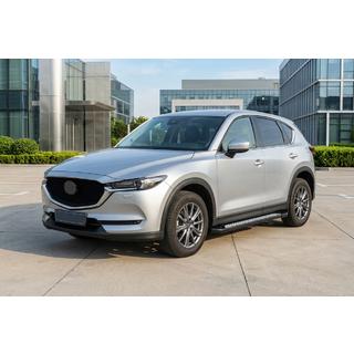 Боковые пороги New Vision Black (2 шт., алюминий) Mazda CX-5 2017–2025 гг. фото 1