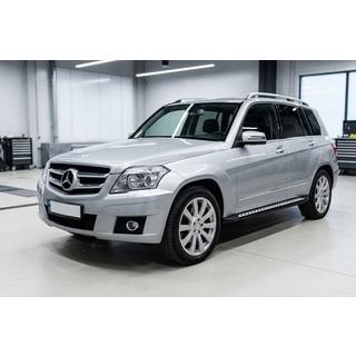 Боковые пороги New Vision Black (2 шт., алюминий) Mercedes GLK class X204 2008-2015 гг. фото 1