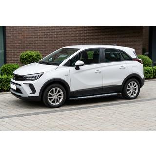 Боковые пороги New Vision Black (2 шт., алюминий) Opel Crossland X 2017-2024 гг. фото 1