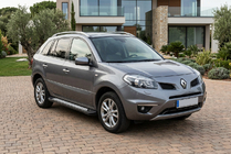 Renault Koleos 2008-2016 гг. Боковые пороги New Vision Black (2 шт., алюминий) фото 1