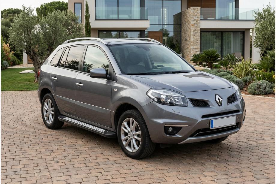 Renault Koleos 2008-2016 гг. Боковые пороги New Vision Black (2 шт., алюминий) Image