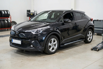 Toyota C-HR 2016-2023 гг. Боковые пороги New Vision Black (2 шт., алюминий) фото 1
