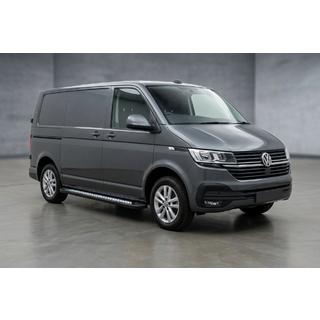 Боковые пороги New Vision Black (2 шт., алюминий) Volkswagen T6 2015-2024 гг. фото 1