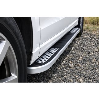 Боковые Подножки Tayga V2 (2 шт., Алюминий) Audi Q5 2017-2025 гг. фото 3