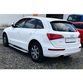 Боковые Подножки Tayga V2 (2 шт., Алюминий) Audi Q5 2017-2025 гг. фото 2